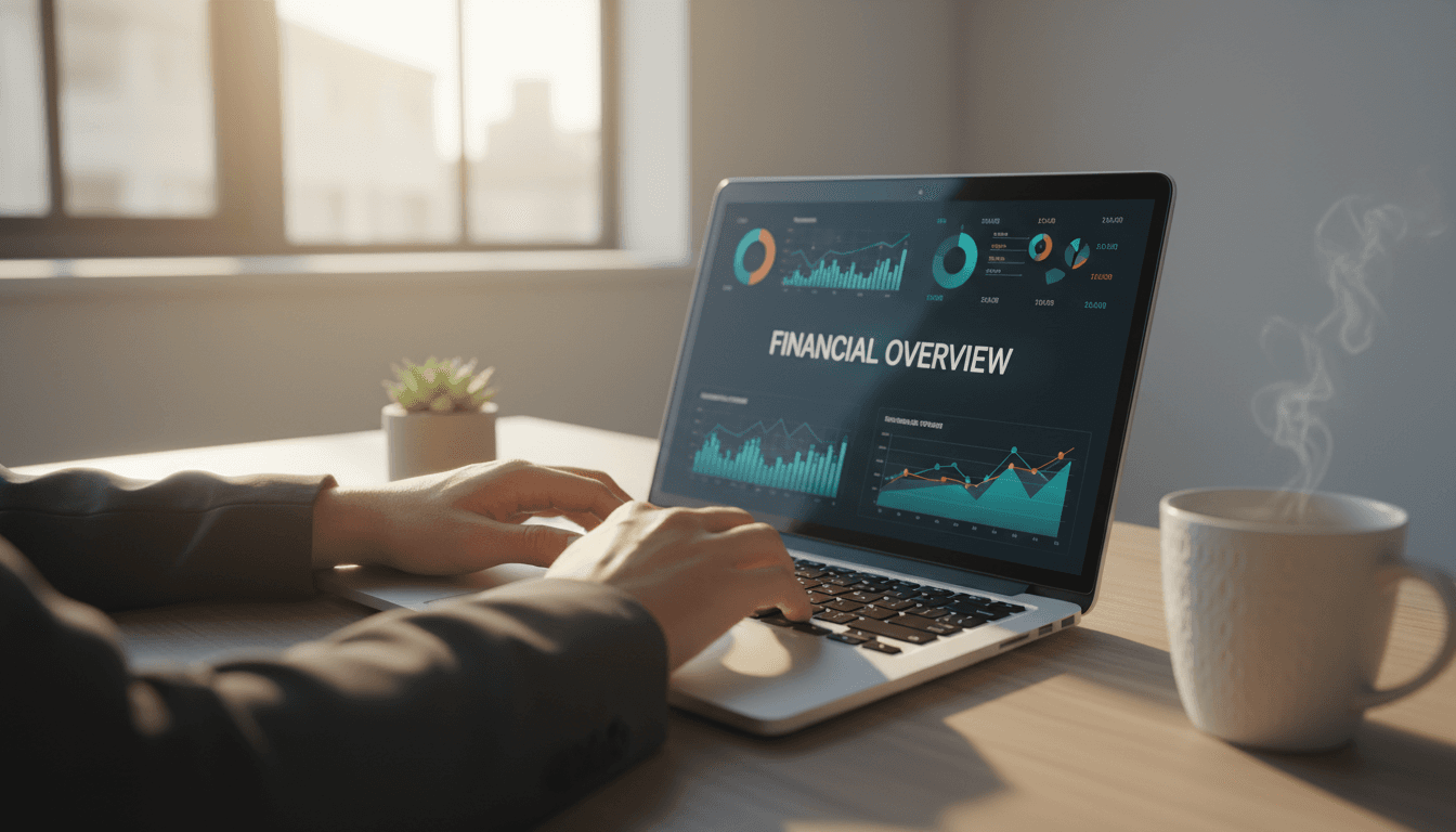 Person analyzing real estate investment data on laptop